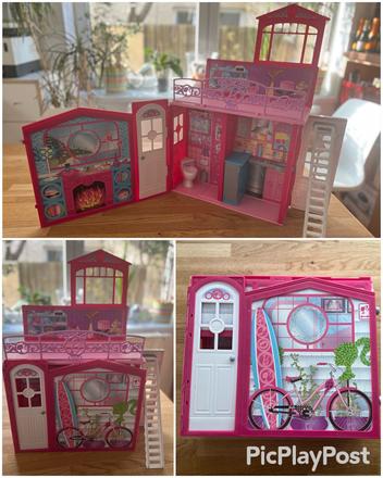 Barbie domeček & kufřík, 