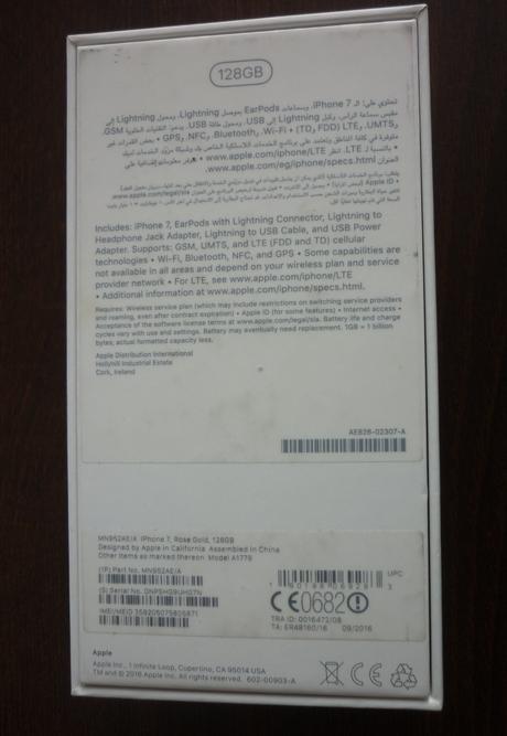 Apple iphone 7 světle růžové barvy, apple
