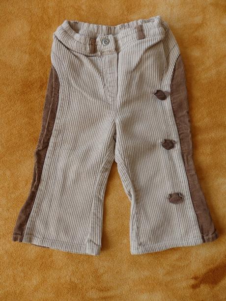 Manžestrové kalhoty s medvídky, smile,80