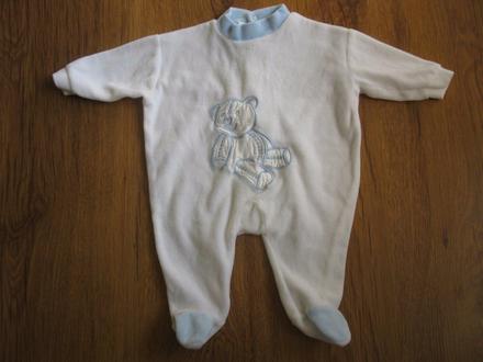 Samítkový overálek s medvídkem, 56