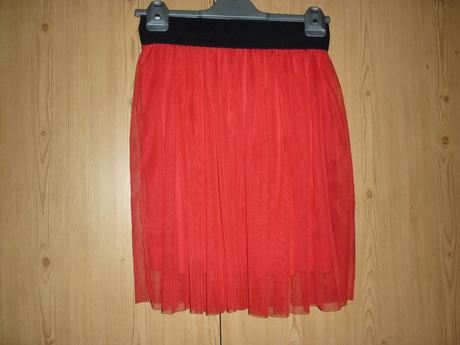 Červená tutu sukně made in italy, s