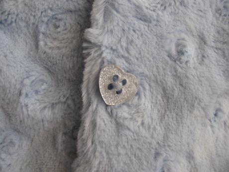 Kožešinová modrá bundička s kapucí, tu,98