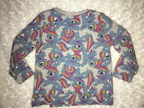 Šedá bavlněná mikina my little pony, 92