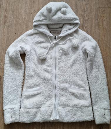 Mikina s oušky- chlupatka, xs