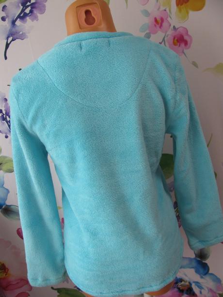 Modrá fleecová mikina s hřejivou podšívkou, secret,s