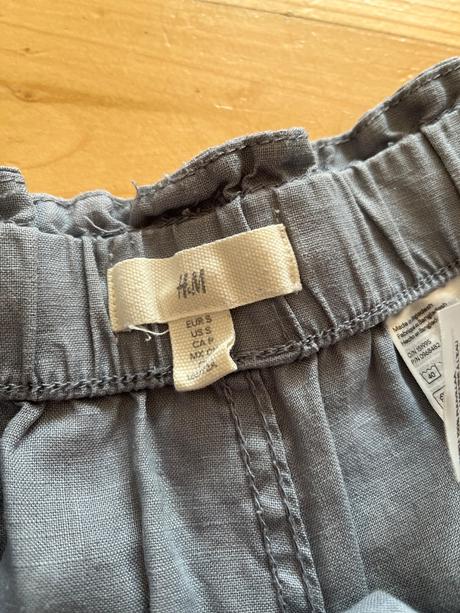 Lněné kraťasy, h&m,s