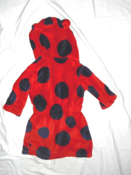 Luxusní červený flísový župan - tygřík, 92