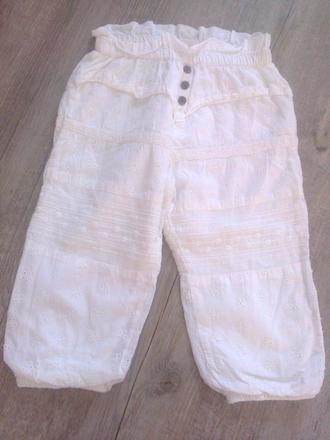 Madeirové  plátěné kalhoty, lindex,86