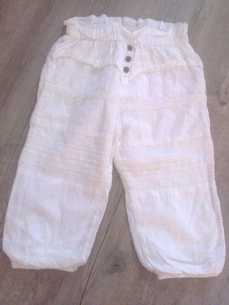 Madeirové  plátěné kalhoty, lindex,86