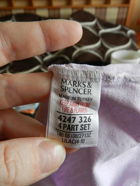 Triko dlouhý rukáv fialové, marks & spencer,110