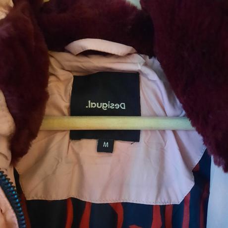 Růžový kabát desigual, desigual,m