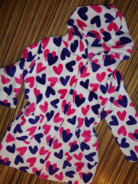 Luxusní huňaťoučký flízový župan - srdíčkový, girl2girl,98