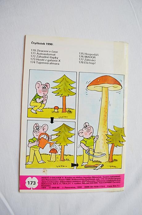Dětský časopis čtyřlístek 173/ hosté z galaxie x, 