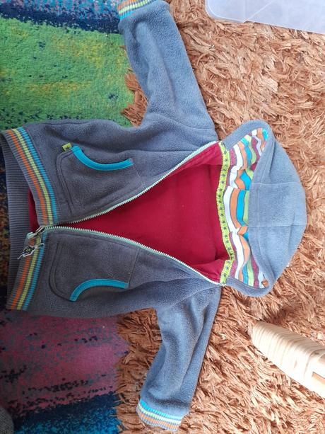 Barevná mikina vel 86 krásná flísová, marks & spencer,86