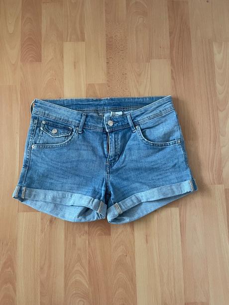 Džínové kraťasy, h&m,38