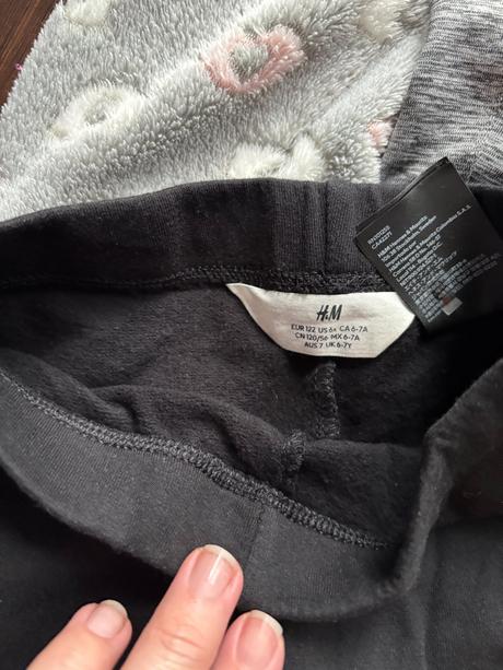 8x kalhoty 122 h&m zateplené, h&m,122