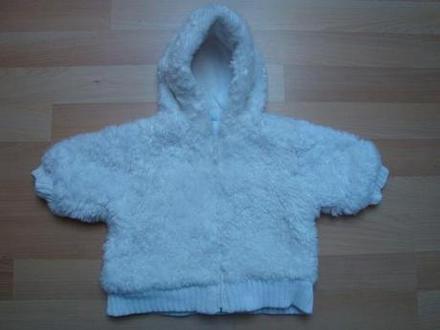 Kožíšek/kabátek - slavnostní, luxusní - bílý, cherokee,68