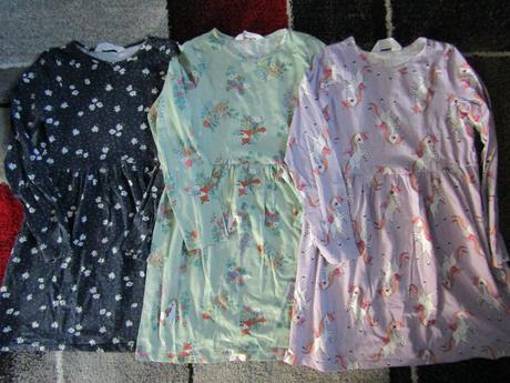 3x šaty pro holku zn.h & m vel.134/140, h&m,134