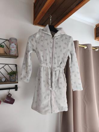 Plyšový župan na zip, domácí kabátek 146/152, pepco,152