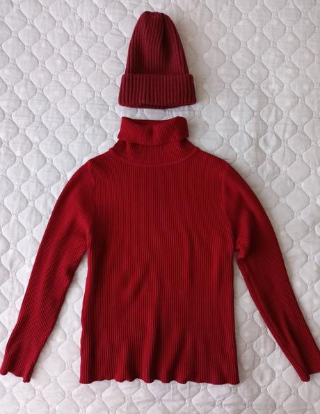 Dámský rolák+čepice, vel.38/40/42, 