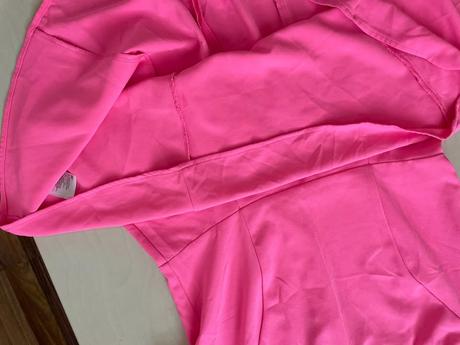 Krátké neon růžové minišaty, vel xl, ale menší cc, h&m,m