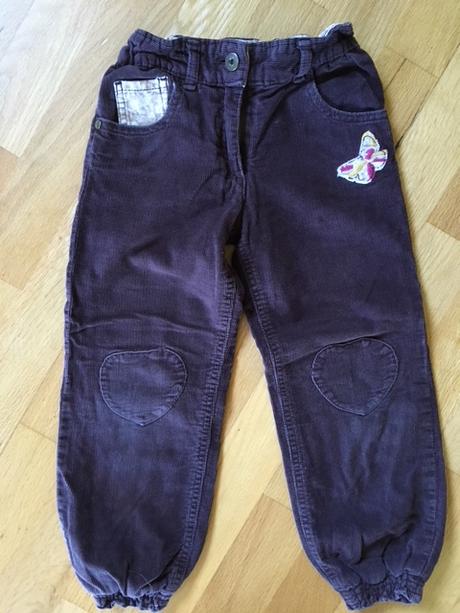 Hnědé manžestráky s regulací/vel.116/65cm, f&f,116