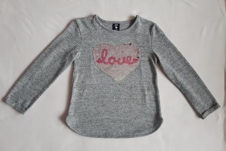 Dětský svetřík s měnícím obrázkem srdce, vel.122, kiki&koko,122