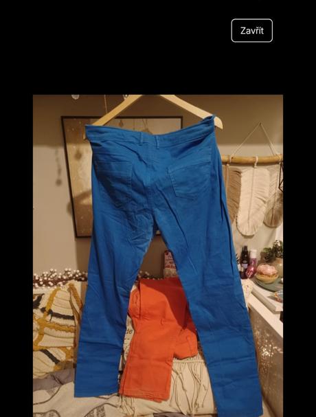 Královsky modré kalhoty reserved l/xl, reserved,xl