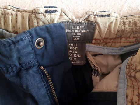 Dětské kraťasy, šortky, vel.116, zn.h&m, h&m,116