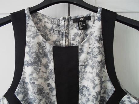 Šedé černé zelené šaty, h&m,38