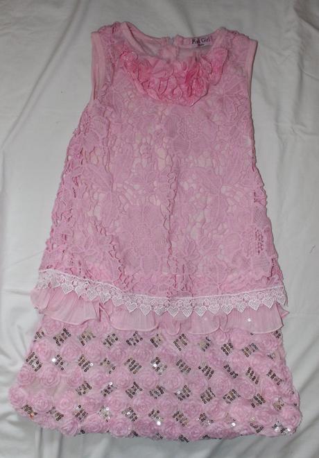 Op616. růžičkové šaty 12 let, 152