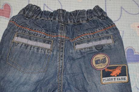 Slabé džínové kalhoty regulace v pase 74/80, marks & spencer,80