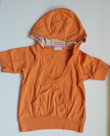 G106 dívčí triko s krátkým rukávem a kapucí v. 116, next,116