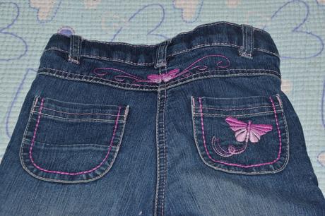 Džíny s vysokým sedem, výšivkou, regulace, lupilu,116