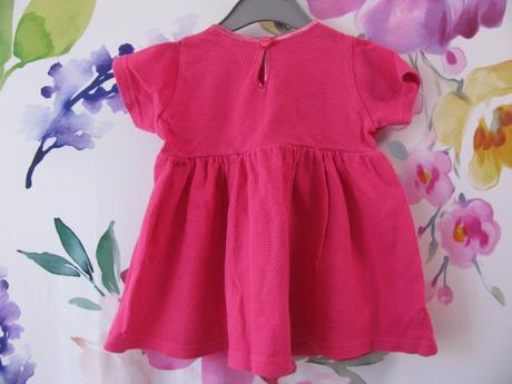 Letní bavlněné růžové šatičky s vyšívkou, bhs,62