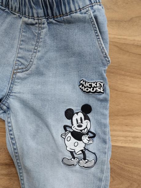 Jogger džíny mickey mouse, h&m,116
