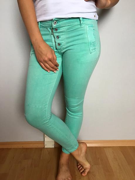 Strečové skinny kalhoty, vel. xs - s, s / xs