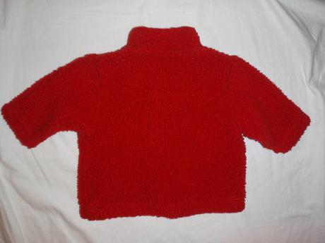 Teploučká červená chlupatka pro nejmenší, adams,56