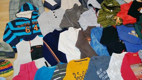 Balík mix věcí na kluka od vel.110-128, 104–116