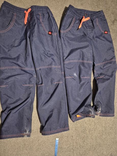 2 x zateplené kalhoty, 128