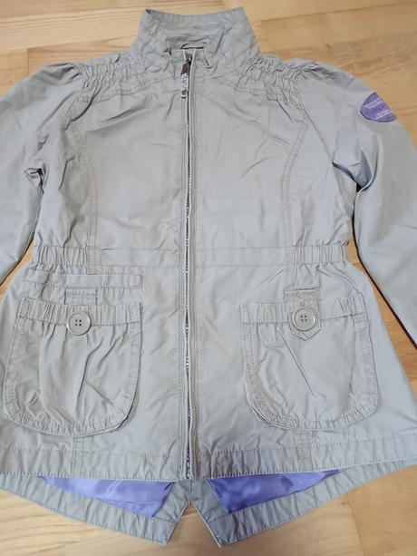 Jarní podzimní plátěná bunda s trikem, c&a,140
