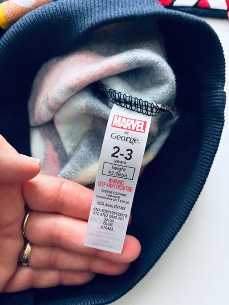 K1/ mikina vánoční marvel - v.2/3 roky, 98