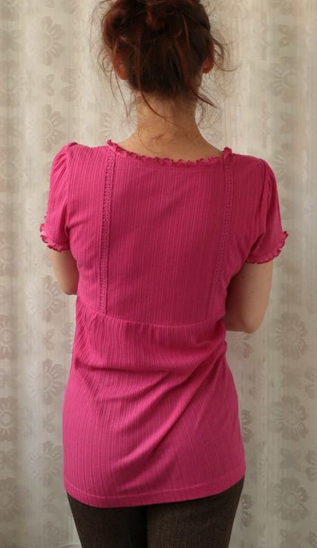 Růžová tričkohalenka s háčky next vel.40, next,l