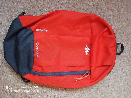 Batoh "decathlon-quechua" oranžovo-šedá, 