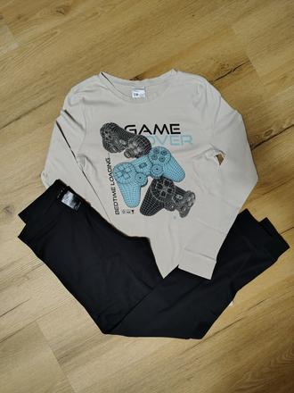 Chlapecké dvojdílné dlouhé pyžamo h&m 170, h&m,170