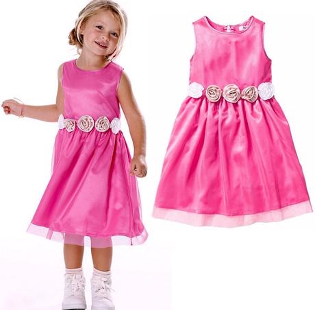 Slavnostní šaty s květy holčičí růžové vel. 140, bonprix,140