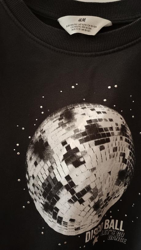 Bavlněná oversize mikina zn.h&m vel.146/152, h&m,146