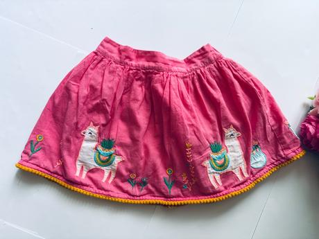 Sukně s výšivkou - v.2/3 roky, nutmeg,98