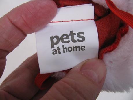 Sametová mikulášská čepice pro domácí mazlíčky, 