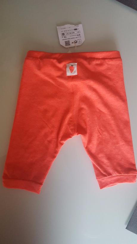 Dětské 3/4 kalhoty/kraťasky /legí zara nove neon, zara,74